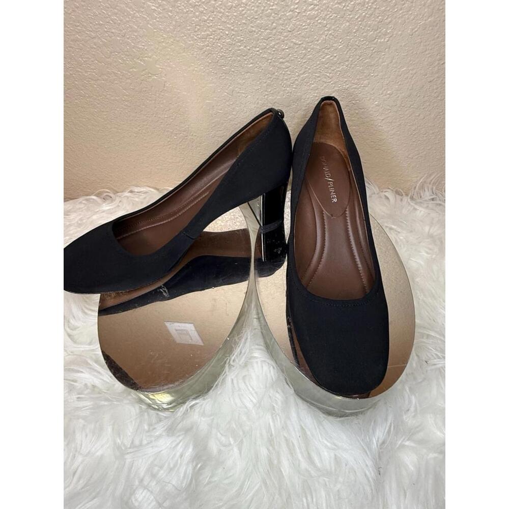 Donald J. Pliner Corinsz 8.5M Black Block Heel Formal Classic Pump Women - Picture 3 of 8